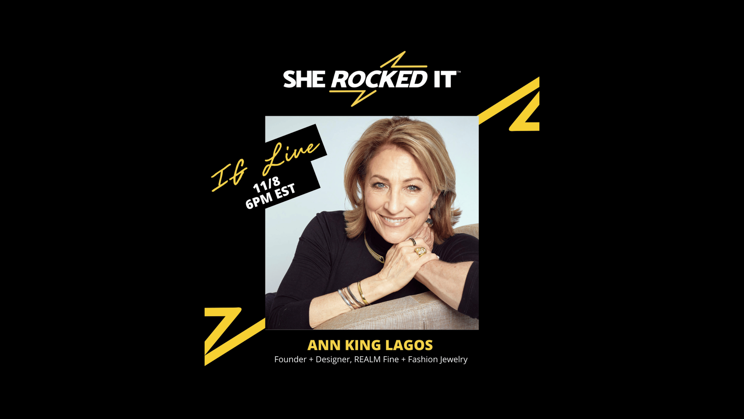 TUNE IN She Rocked It Interviews Ann King Lagos REALM Fine