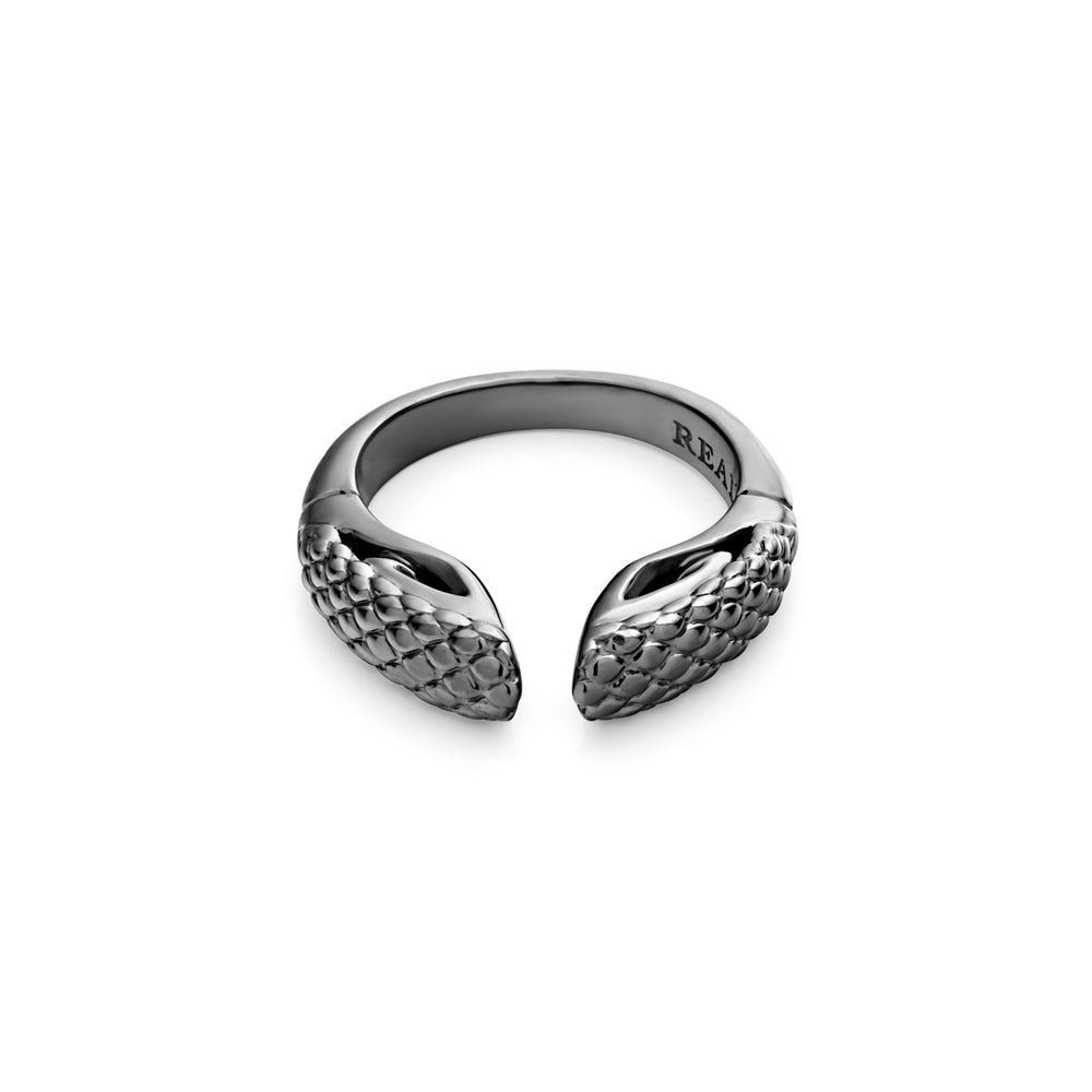 black ruthenium stacking ring