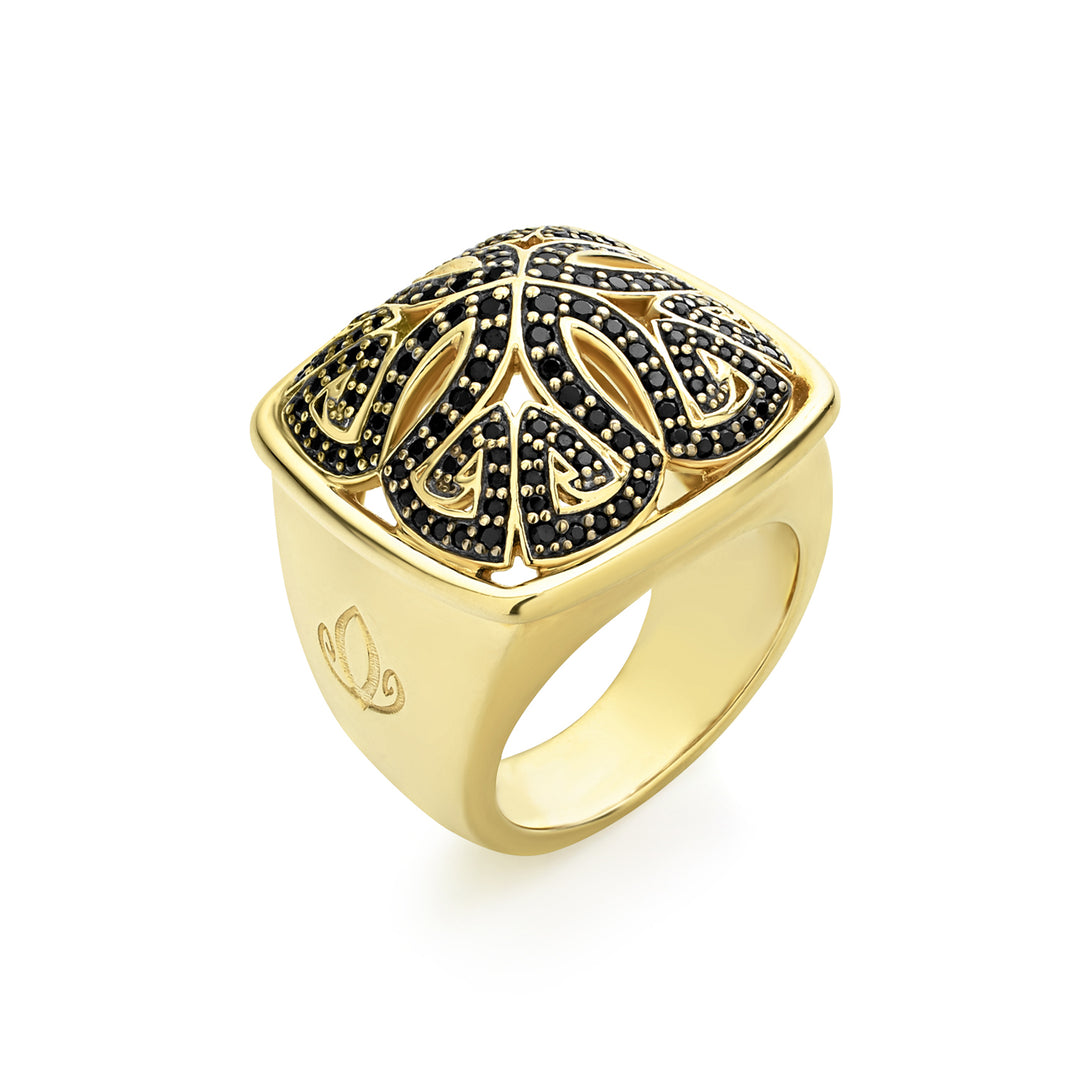 gold statement ring