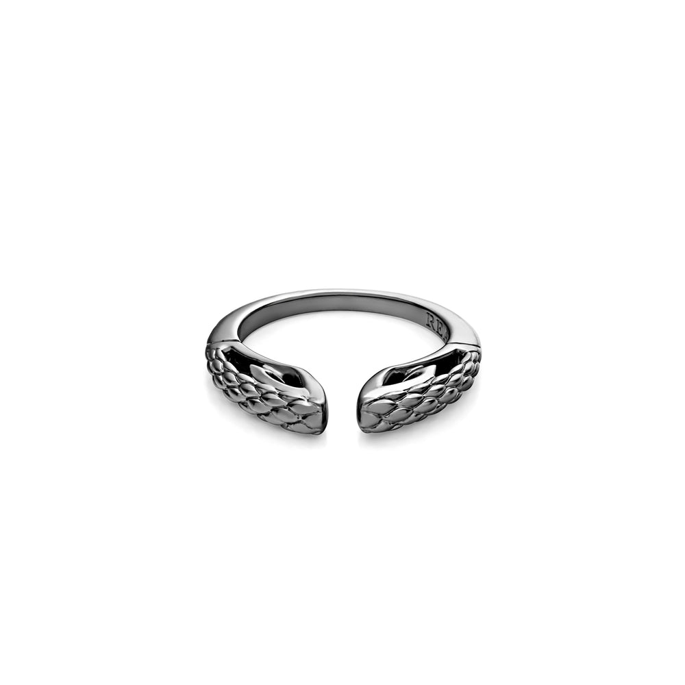 black ruthenium stacking ring