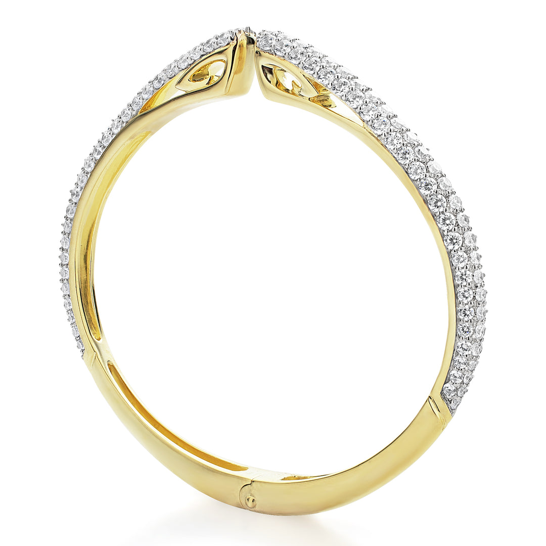 gold pave bracelet