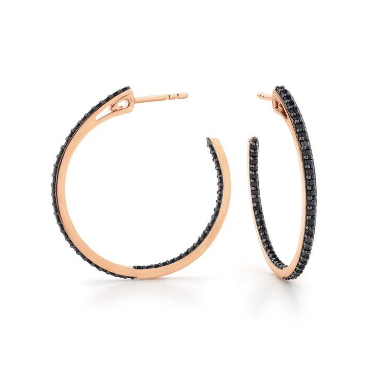 rose vermeil hoop earrings