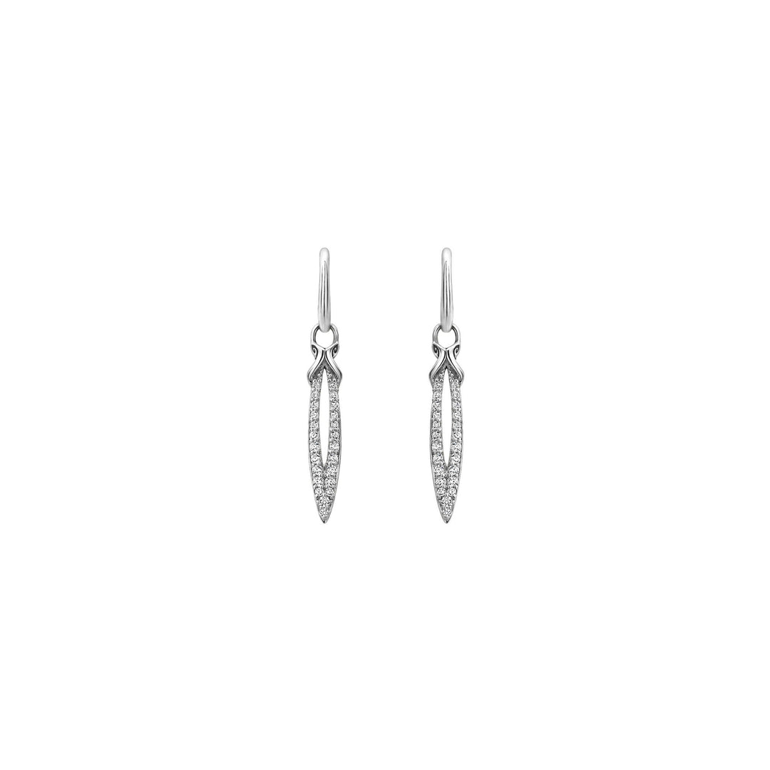 sterling silver drop earrings