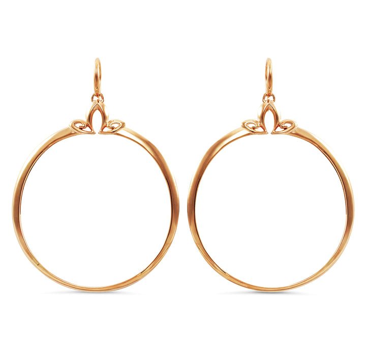 rose gold hoop earrings