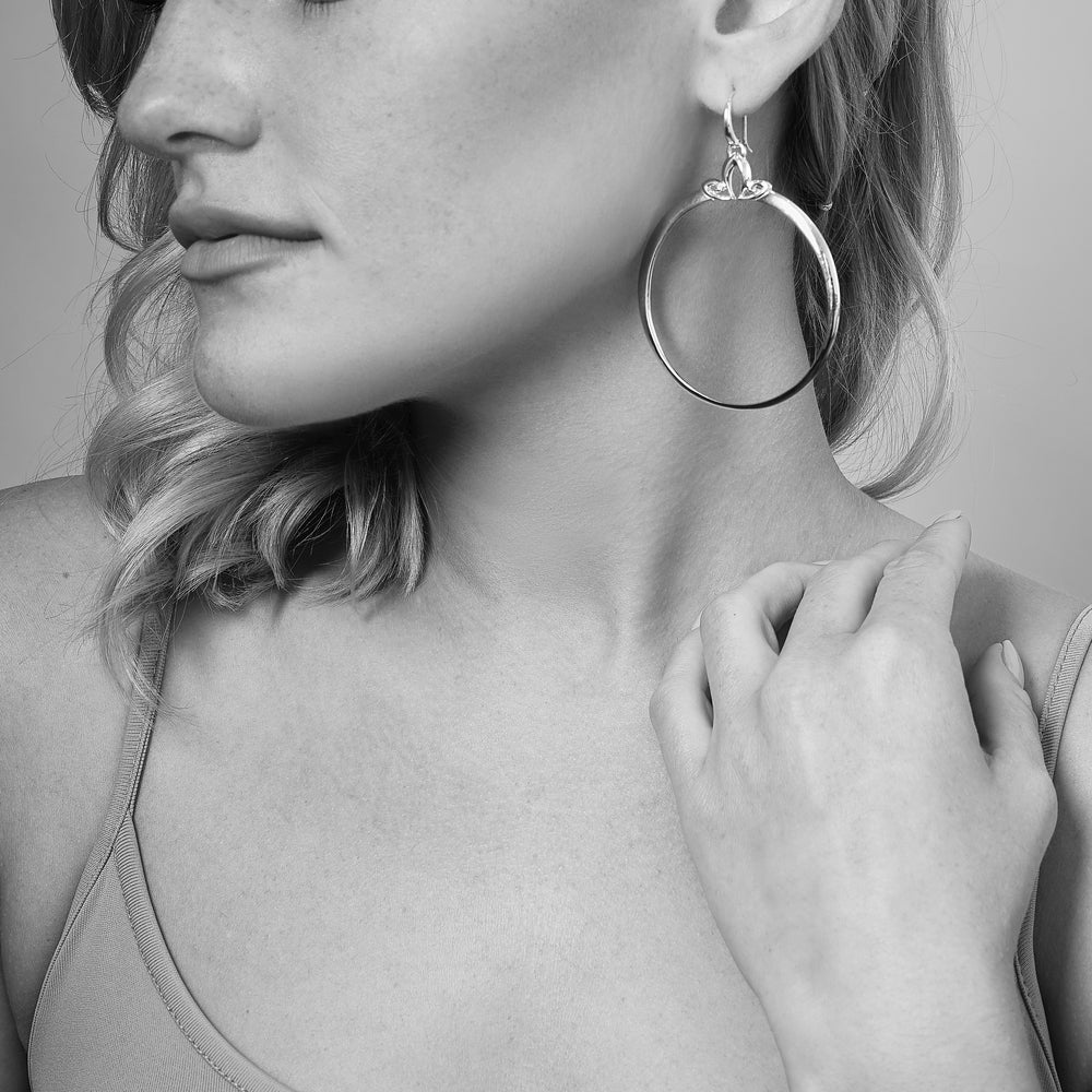 sterling silver hoops