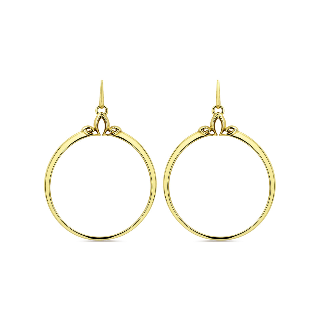 gold vermeil hoop earrings