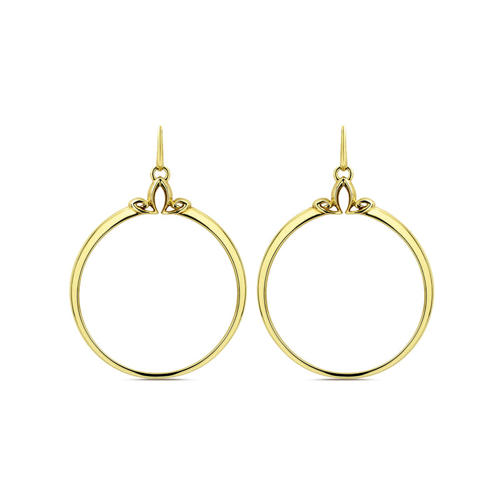 gold vermeil hoop earrings