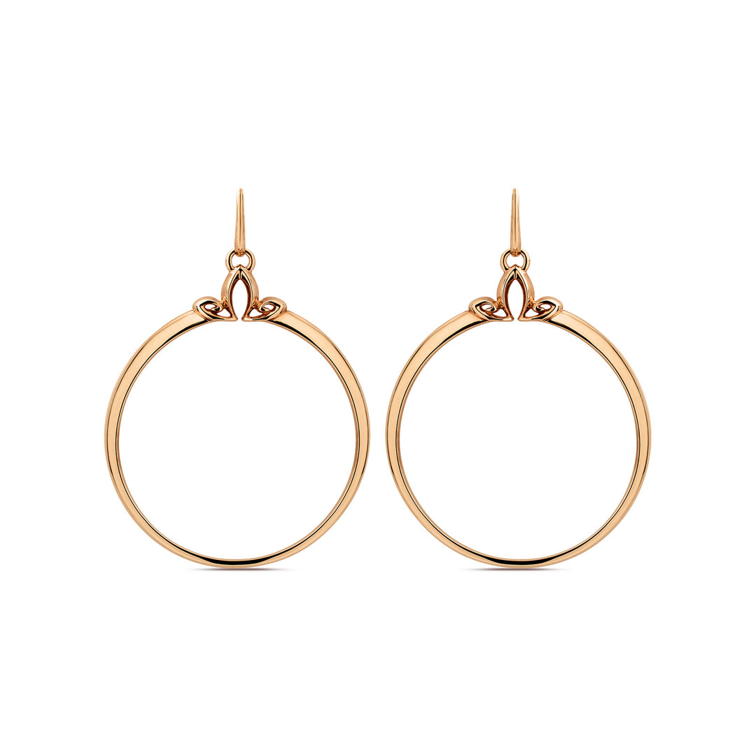 rose gold hoops