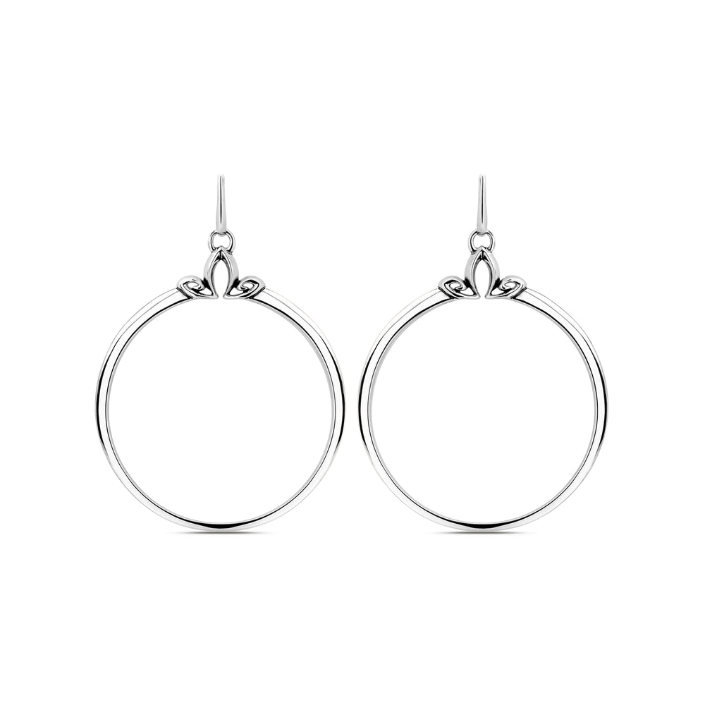 sterling silver hoop earrings