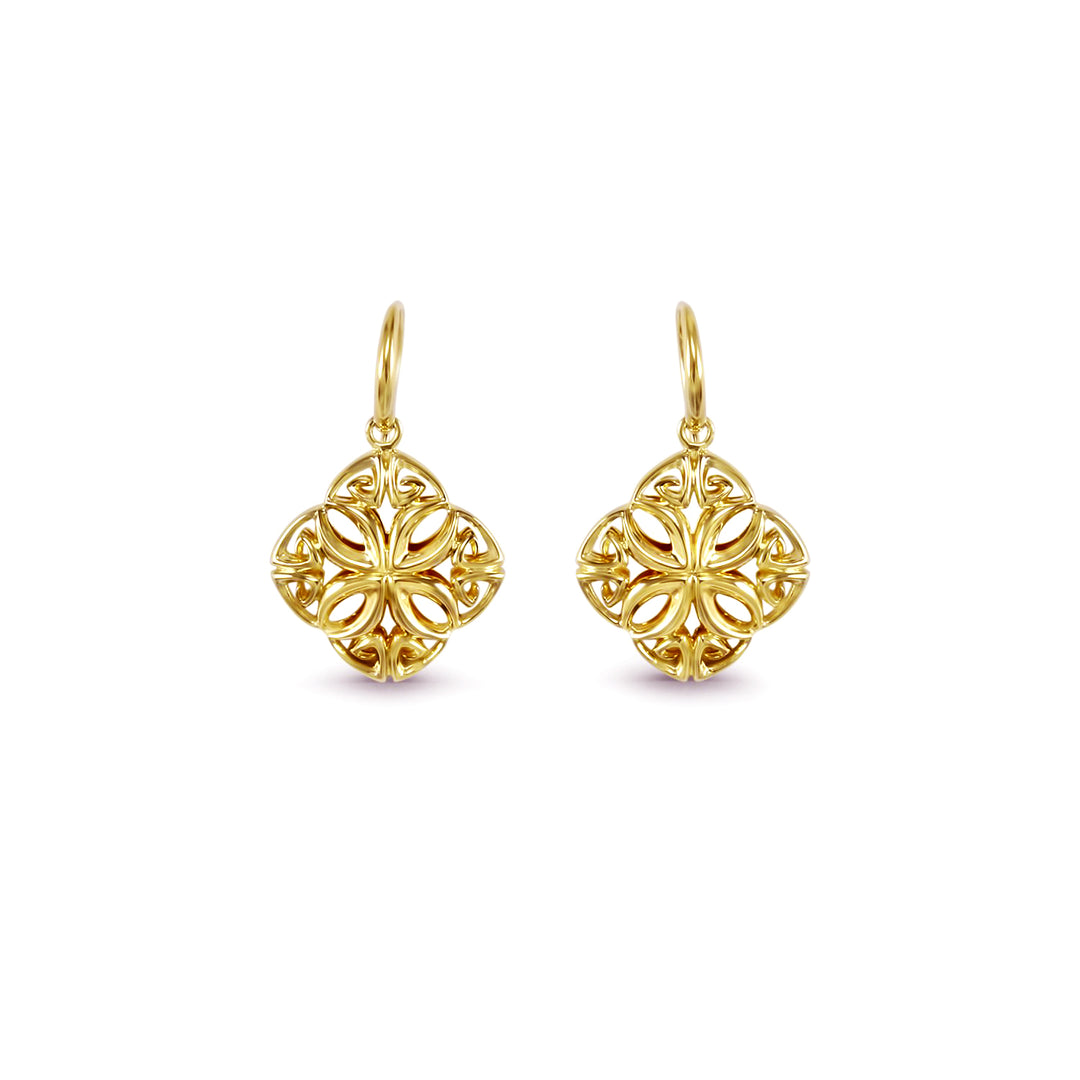 gold drop earrings