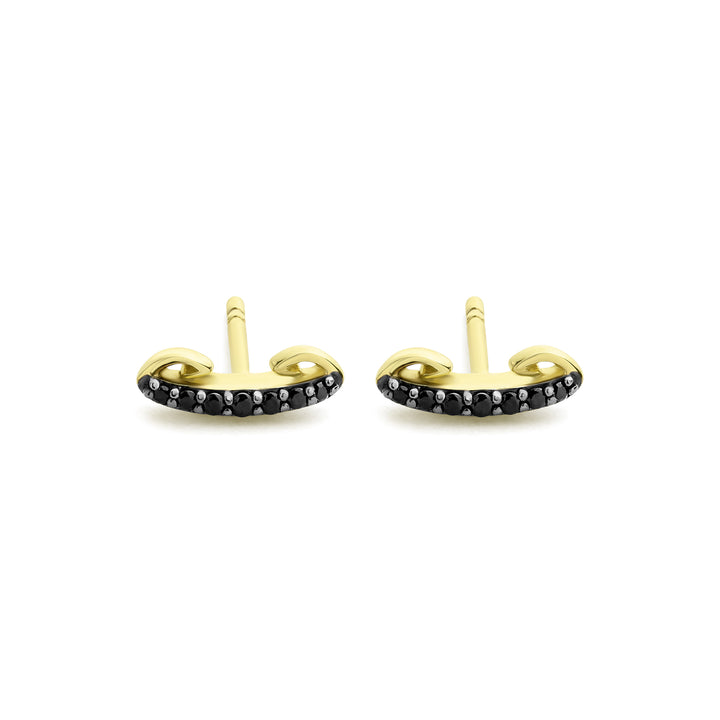 gold stud earring