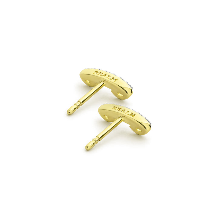 gold stud earrings