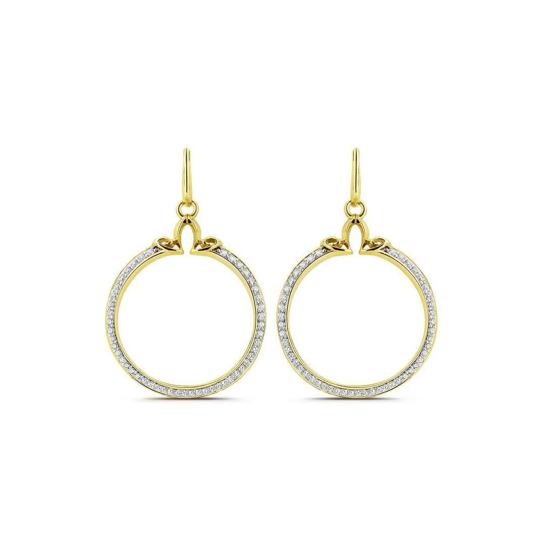 gold vermeil hoop earring