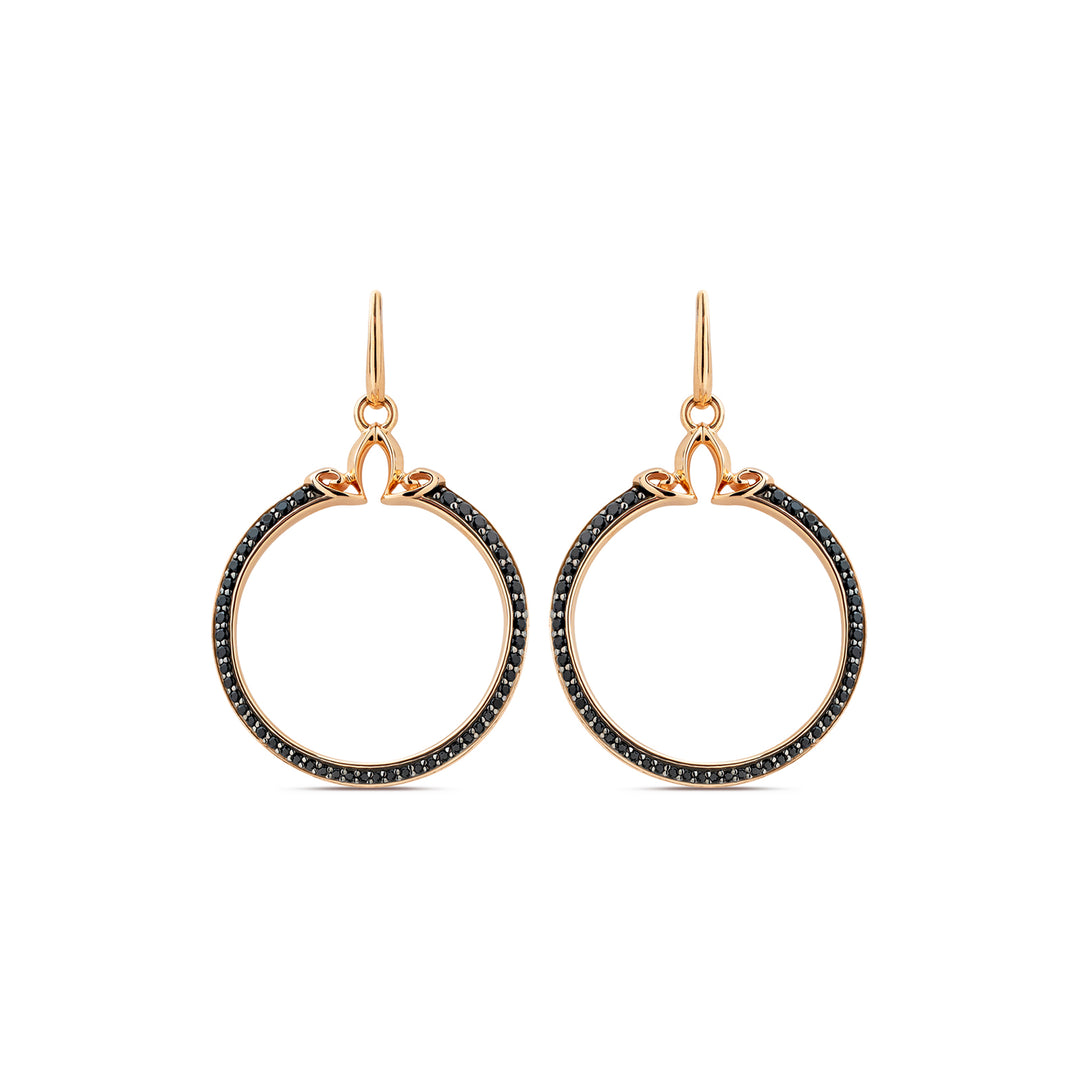 rose gold hoop earrings