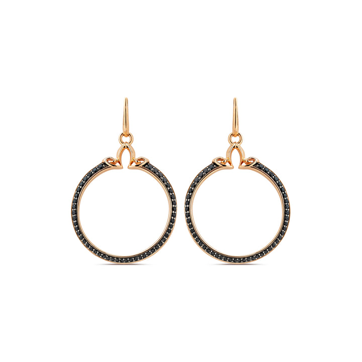 rose gold hoop earrings