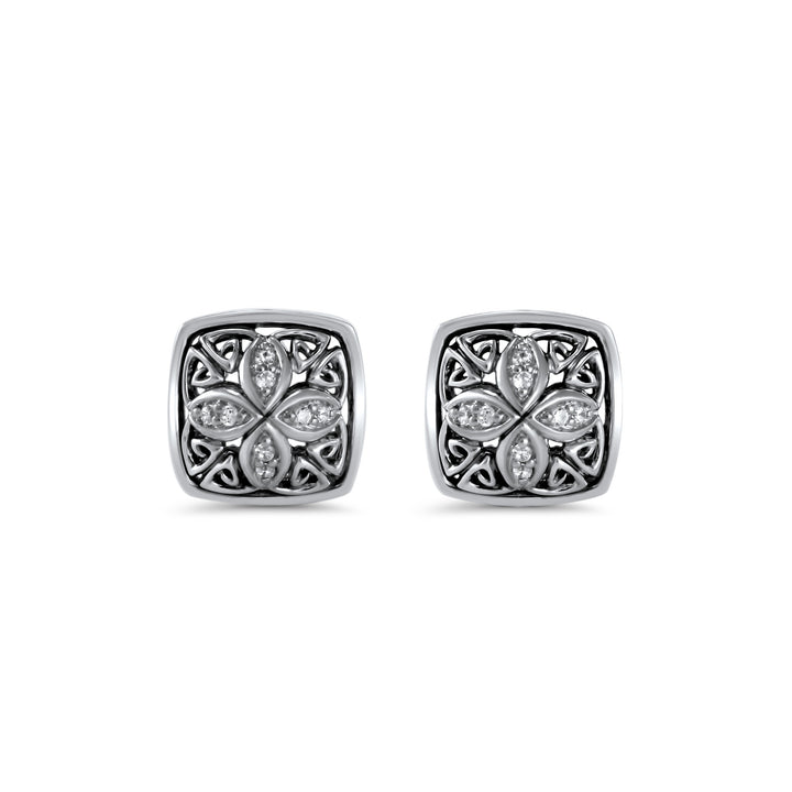 sterling silver stud earrings