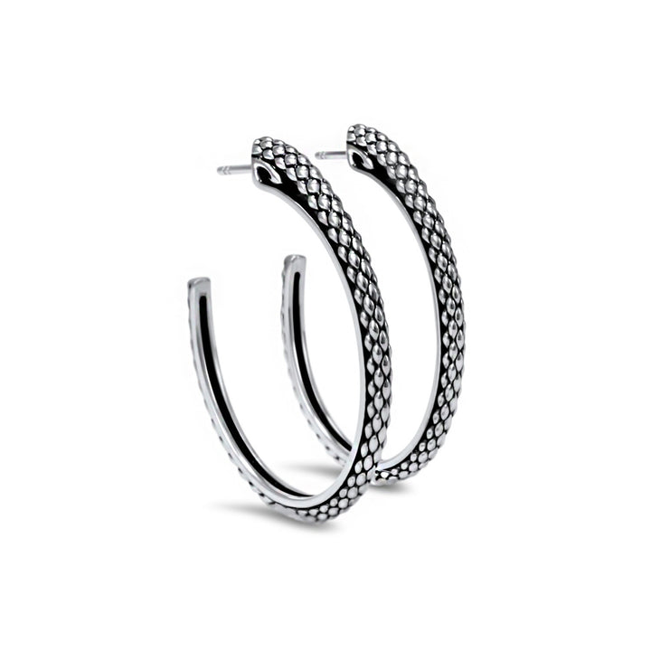 sterling silver hoop earrings