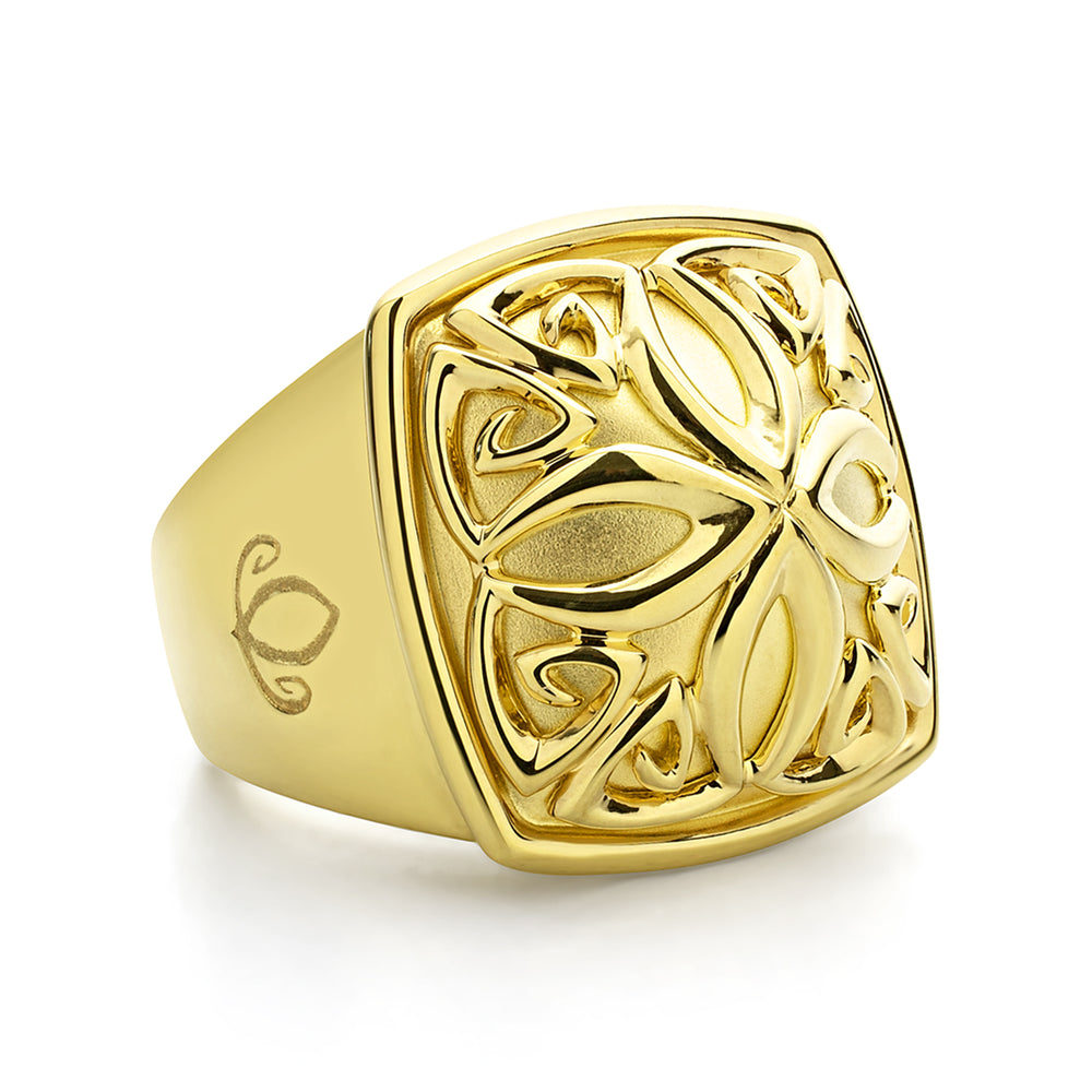 gold statement ring