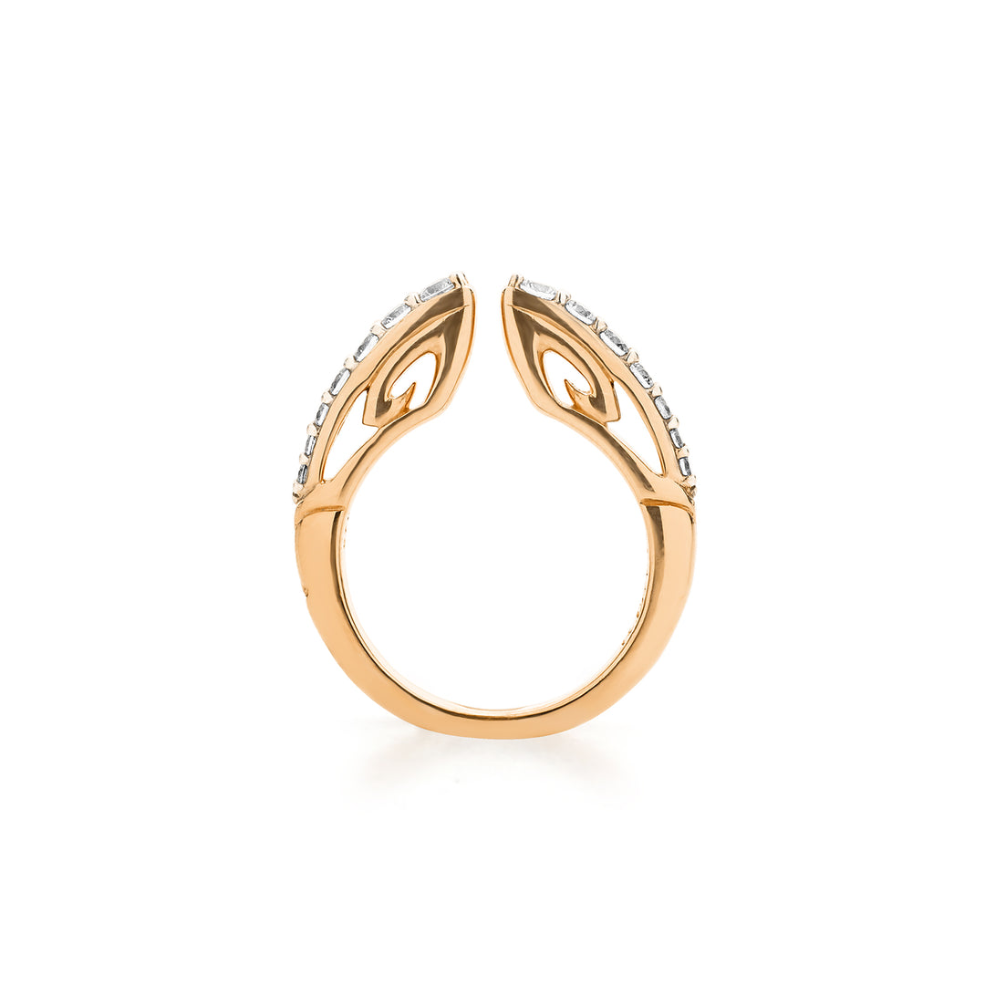 rose gold vermeil stacking ring