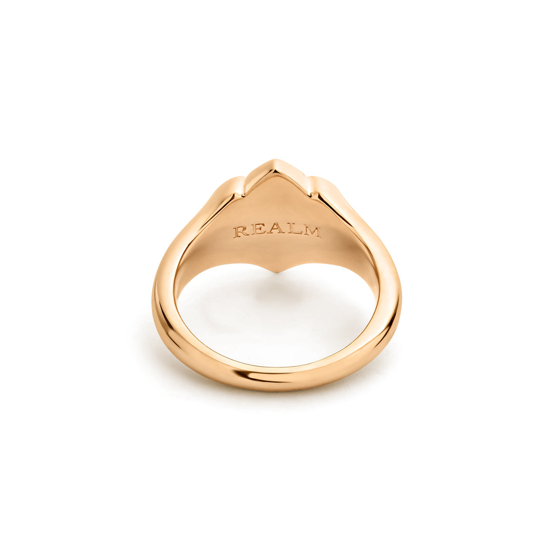 rose gold statement ring