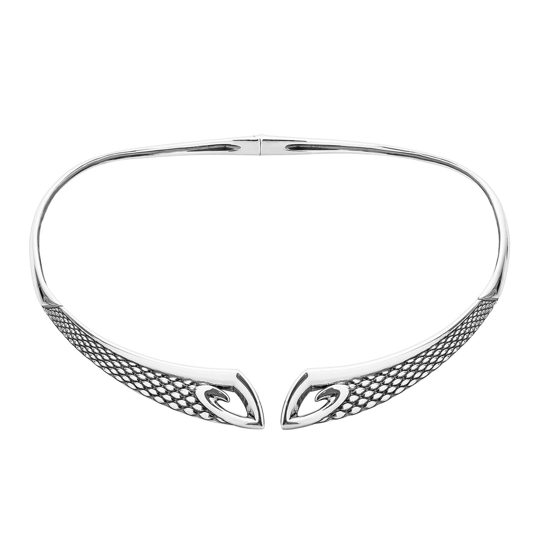 sterling silver collar necklace