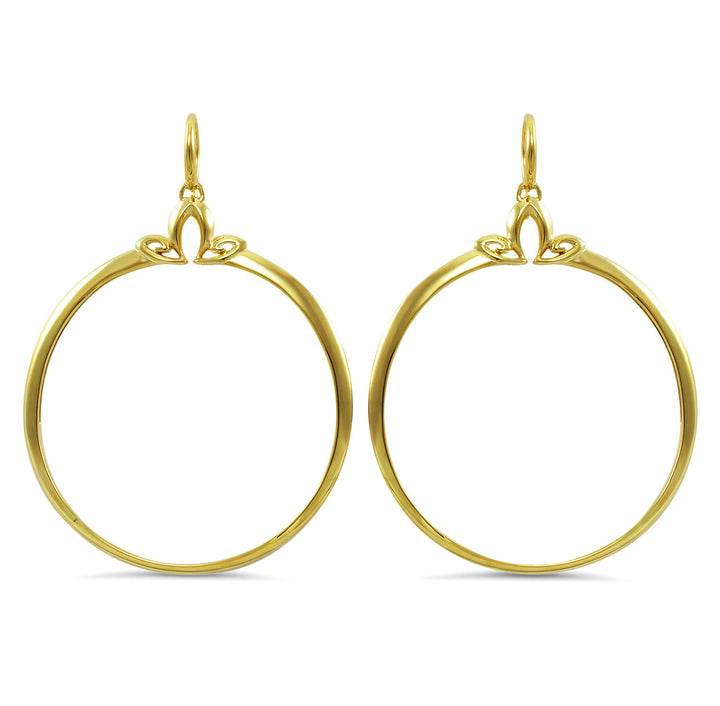 gold large statement  hoop