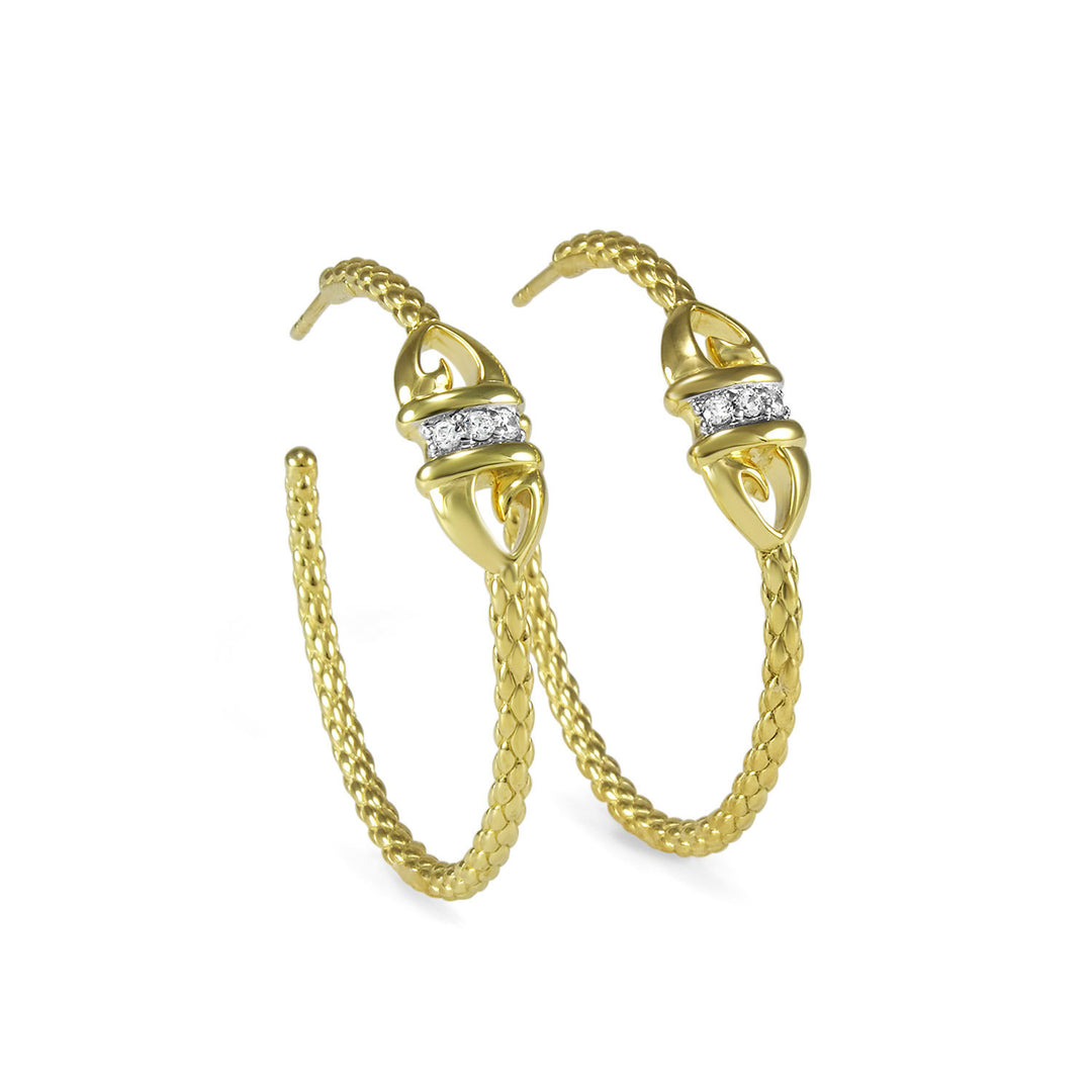 CZ hoop earring