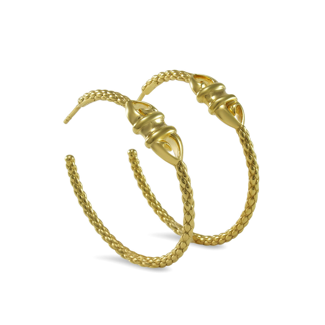 gold hoop earrings