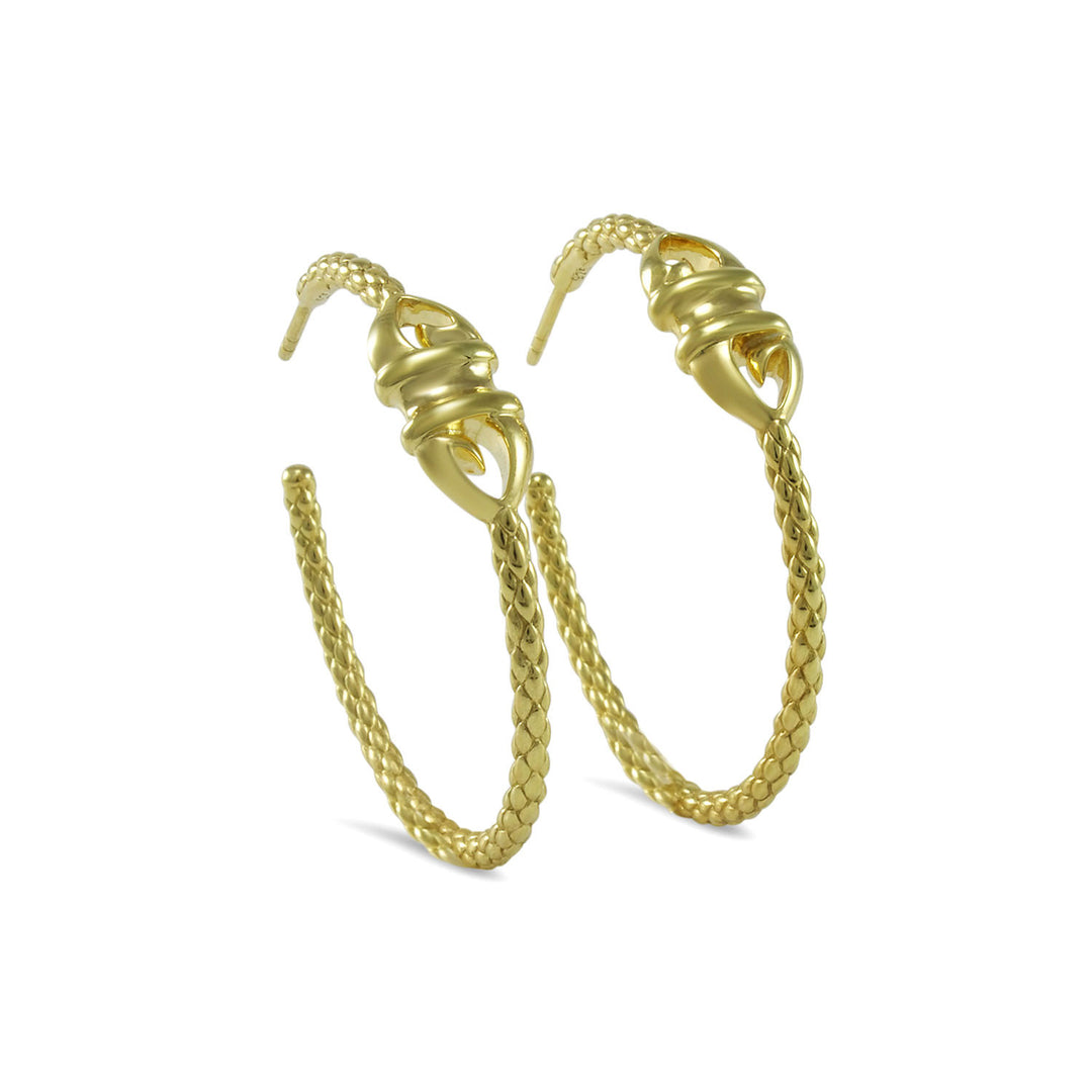 gold hoop earring