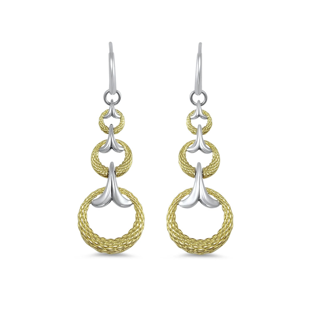 two tone swing earring