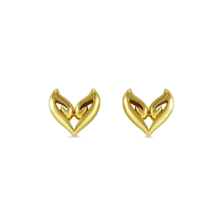 gold vermeil stud earrings