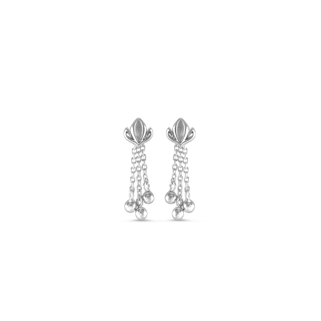 sterling silver tassel earring