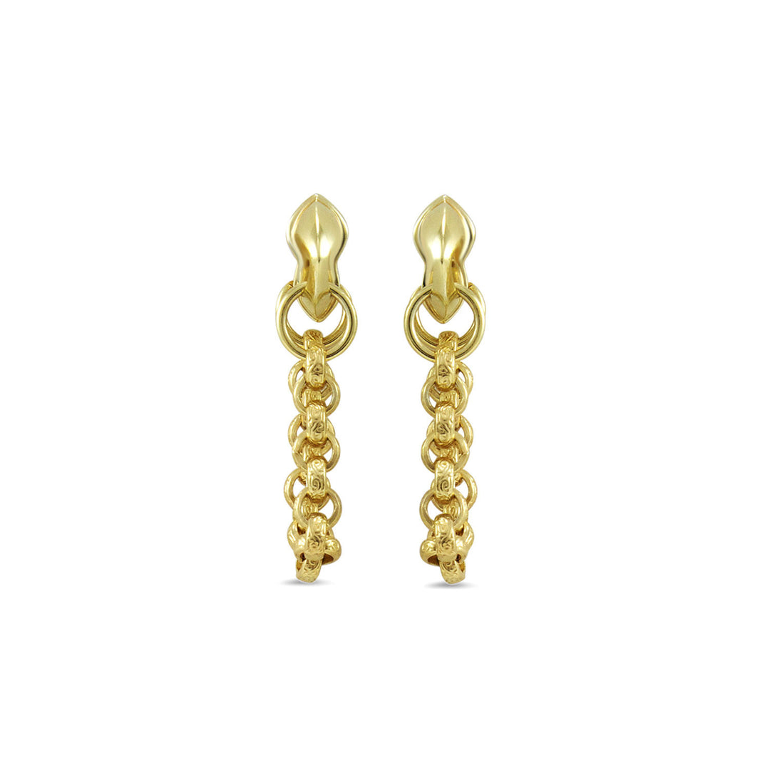 gold chain earrings