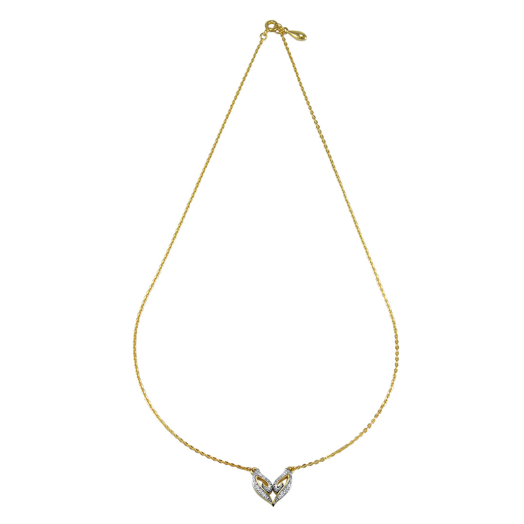 Victorious gold cz pendant