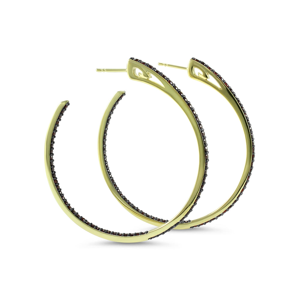 gold hoop earrings