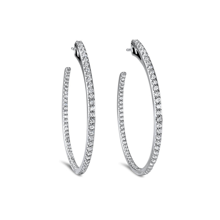 silver hoop earrings