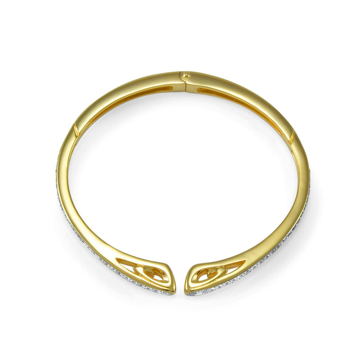 gold pave cuff bracelet