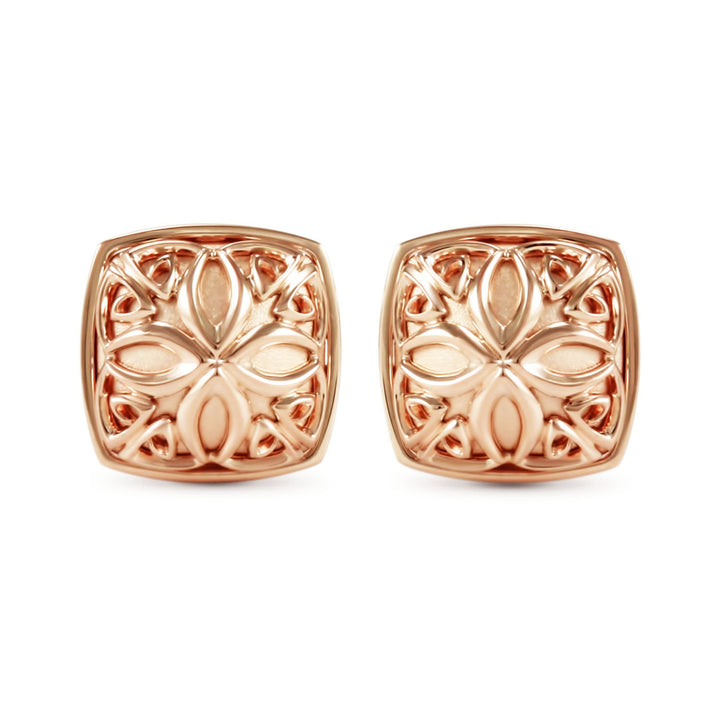 rose gold stud earrings