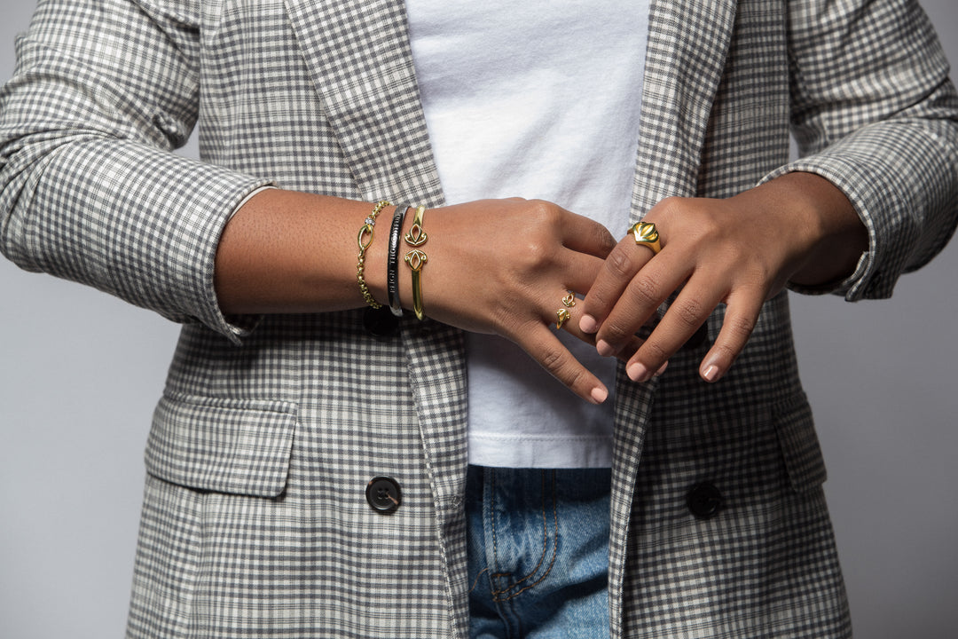 rose gold statement ring